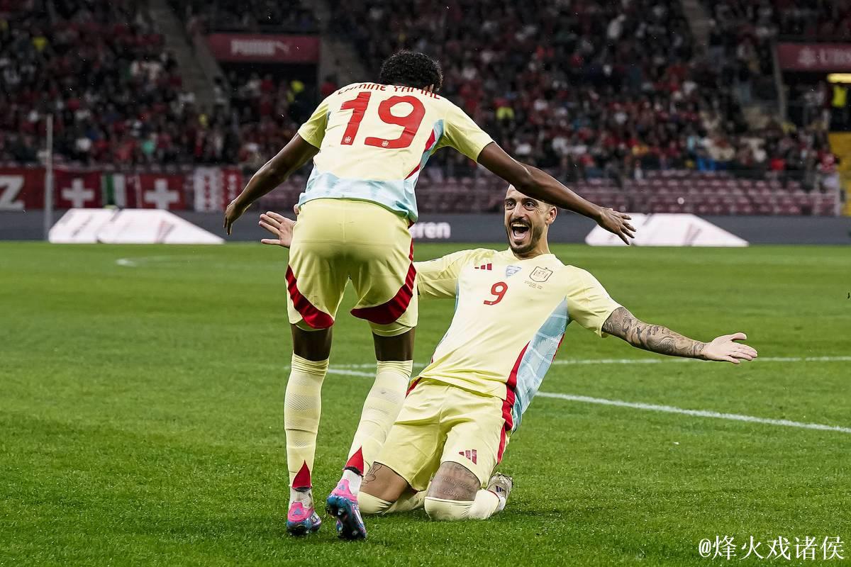 欧国联-何塞卢闪击法比安双响 10人西班牙4-1瑞士 欧国联-何塞卢闪击法比安双响 10人西班牙4-1瑞士